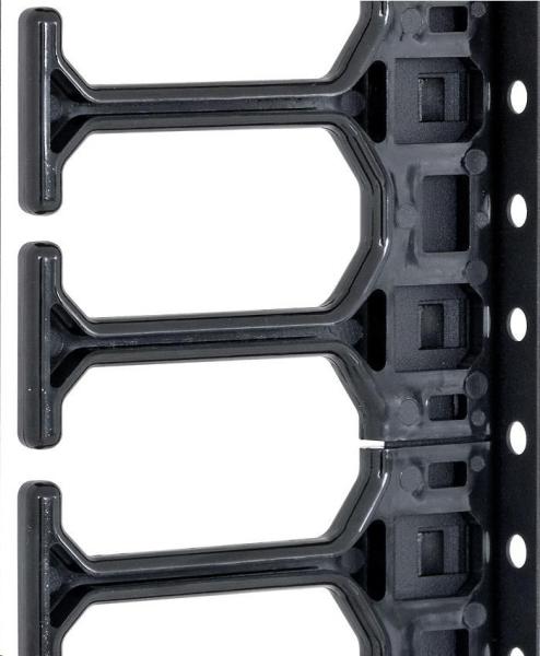 TRITON vertikální vyvazovací panel 22U,  jednořadý,  pro rozvaděče šířky 600/ 800mm z řady RMA,  RZA,  RDA,  RTA,  RYA,  černý1