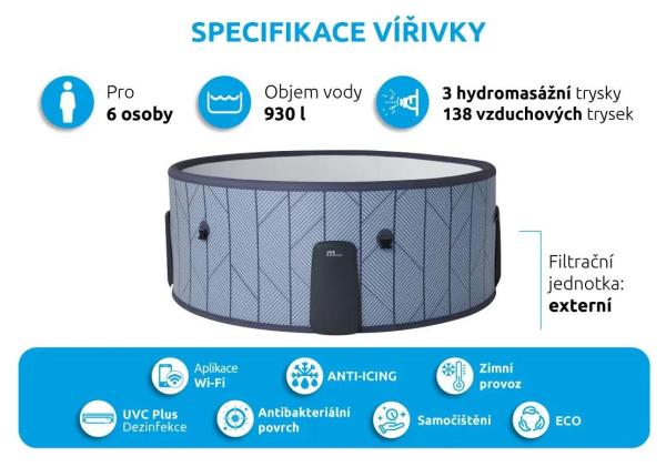 Marimex bazén vířivý MSPA Tidal ECO F-TD066WE6