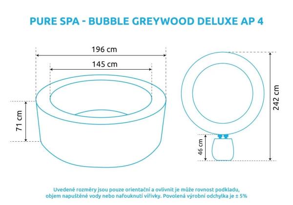 Intex Vířivý bazén Pure Spa - Bubble Greywood Deluxe NP 43