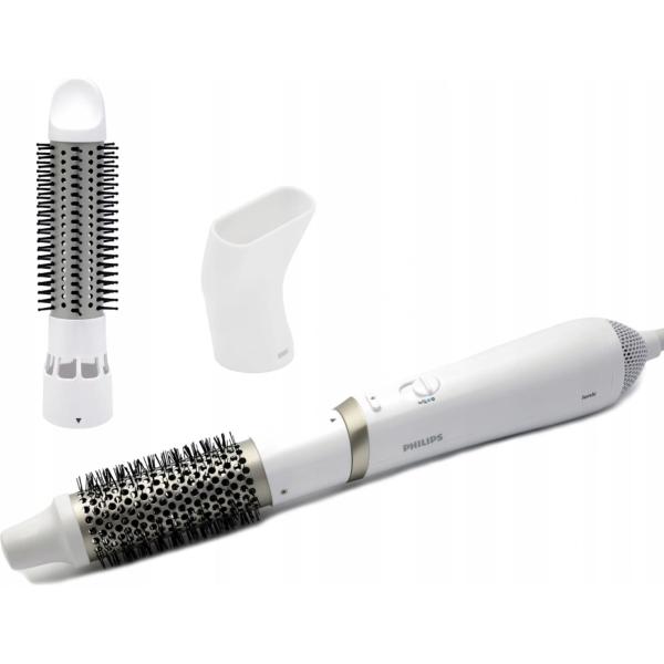 Philips BHA303/ 00 horkovzdušný kulmofén bílý,  800 W,  3 nástavce,  ionizace,  keramický povrch
