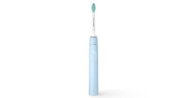 Philips Sonicare 2100 HX3651/ 12 sonický zubní kartáček,  světle modrý,  SmarTimer,  QuadPacer,  14denní výdrž0