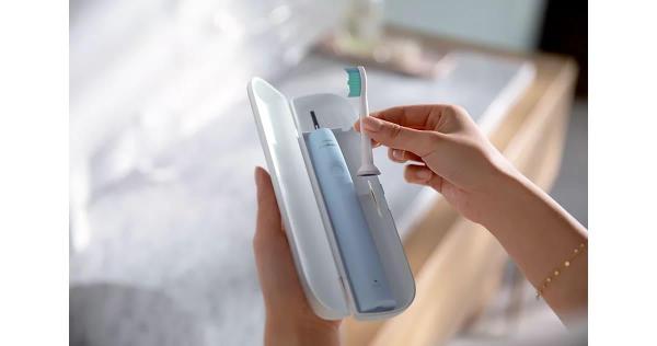 Philips Sonicare 2100 HX3651/ 12 sonický zubní kartáček,  světle modrý,  SmarTimer,  QuadPacer,  14denní výdrž2