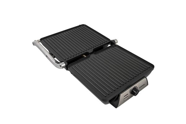 Orava Grillchef 4 elektrický kontaktní gril,  2000 W,  regulace teploty,  manuální ovládání,  tepelně izolovaná rukojeť2