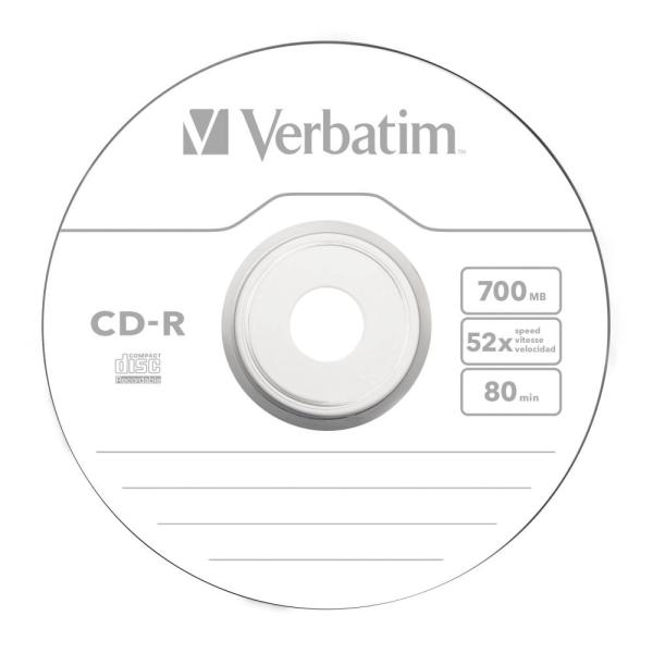 VERBATIM CD-R (50-pack)Wrap/ Extra Protection/ 52x/ 700MB4