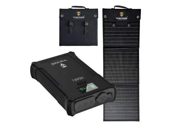 Set powerbanka Viking VIDAR I a solárny panel Viking L60 PD