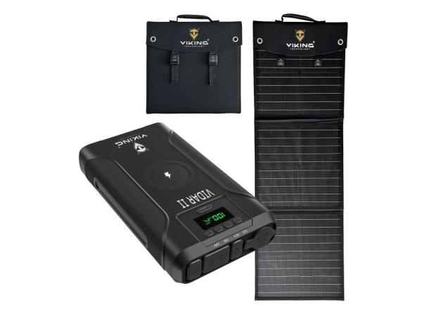 Set powerbanka Viking VIDAR II a solárny panel Viking L60 PD
