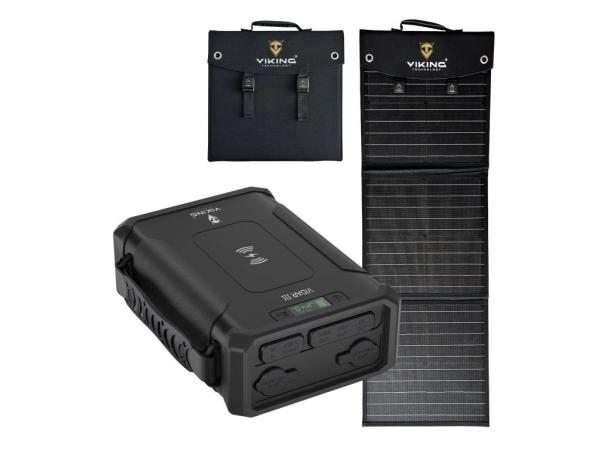 Set powerbanka Viking VIDAR III a solárny panel Viking L60 PD