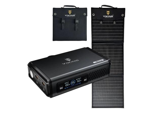 Set batériový generátor Viking VALI150 a solárny panel Viking L60 PD