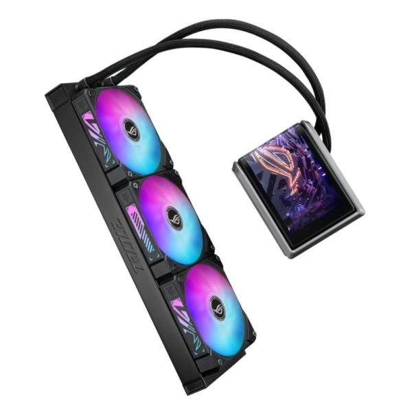 ASUS vodní chladič CPU AIO ROG RYUO IV 360 ARGB,  3x120mm,  LGA1851,  AM5,  černá4