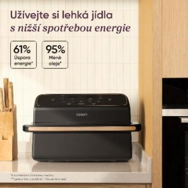 Cosori Dual Blaze Twin Fry Compact horkovzdušná fritéza 8, 6 L,  keramika,  černá6