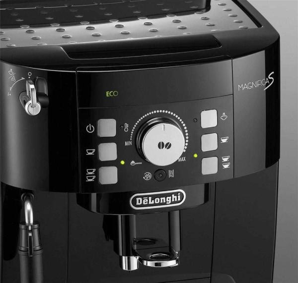 DeLonghi ECAM 21.117.B automatický kávovar,  15 bar,  vestavěný mlýnek,  dva šálky najednou,  tryska na páru,  černý3