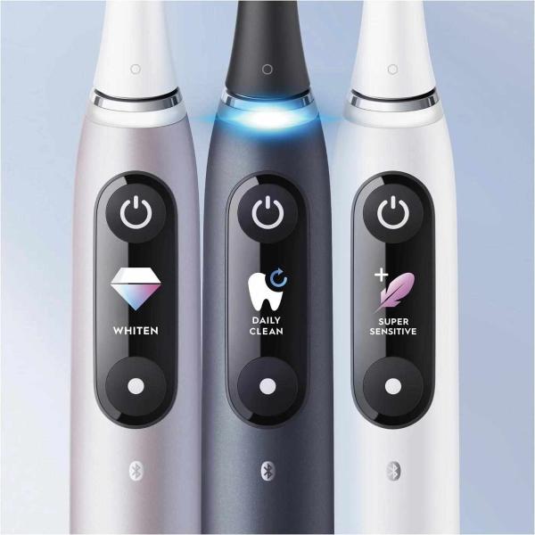 Oral-B iO Series 9 Black Onyx elektrický zubní kartáček,  magnetický,  senzor tlaku,  7 režimů,  OLED displej,  AI,  černý3
