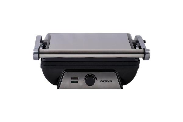 BAZAR - Orava Grillchef 4 elektrický kontaktní gril,  2000 W,  regulace teploty,  manuální ovládání,  tepelně izolovaná ruko3