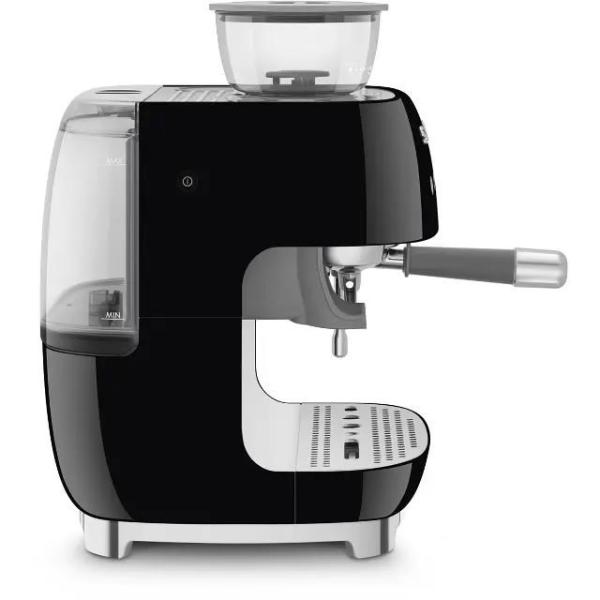 Smeg EGF03BLEU Retro Style pákový kávovar,  černý,  integrovaný mlýnek,  20 bar,  2, 4 l,  1650 W2