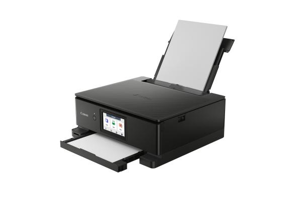 BAZAR - Canon PIXMA Tiskárna TS8750 Černá MF(tisk, kopírka, sken, cloud) A4,  15obr./ min.,  LCD,  USB,  Wi-Fi - Poškozený obal1