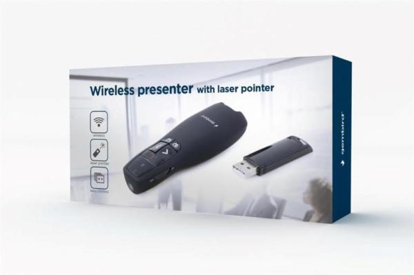 GEMBIRD Bezdrátový presenter WP-L-12,  s laserovým ukazovátkem4