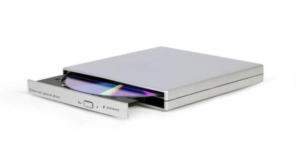 GEMBIRD externí mechanika DVD,  USB 2.0,  stříbrná