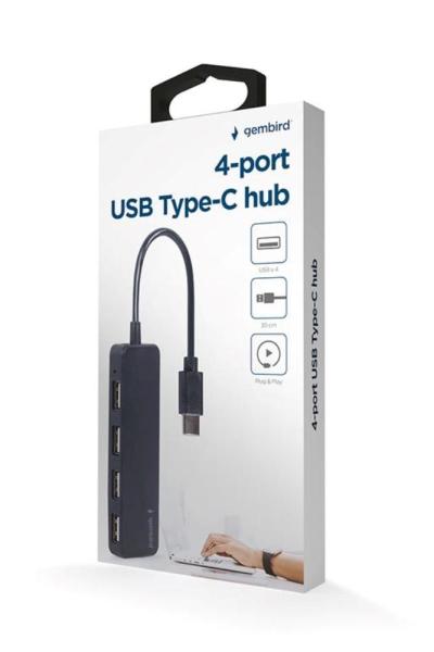 GEMBIRD hub,  4-port USB 2.0,  Type-C2