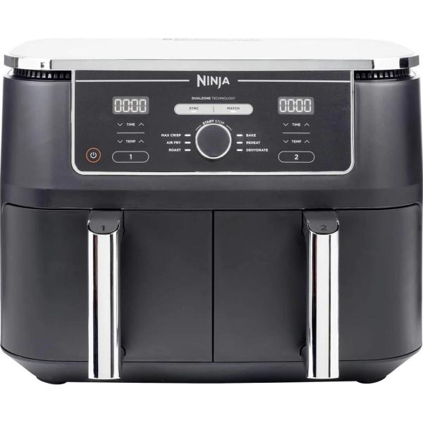 Ninja AF400EU horkovzdušná fritéza,  9, 5 l,  duální zóna,  2470 W,  6 programů,  digitální ovládání