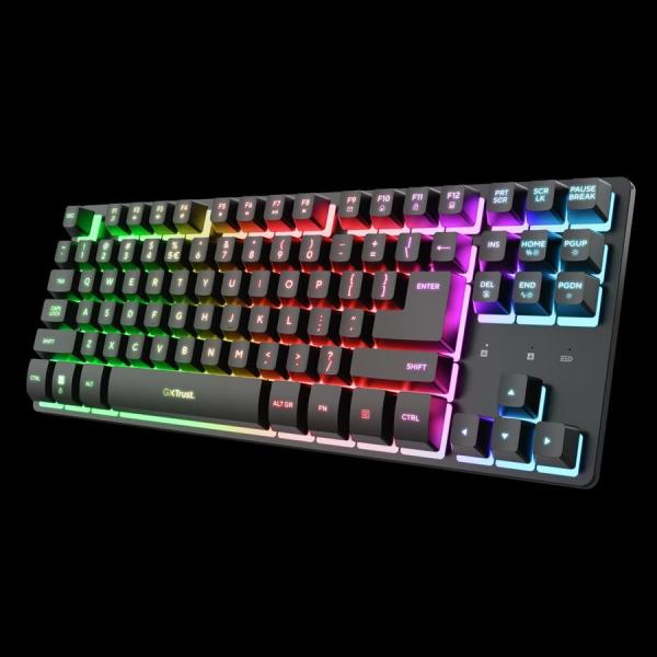 Trust GXT831 Thado TKL/ Bezdrôtové USB/ US/ Čierna