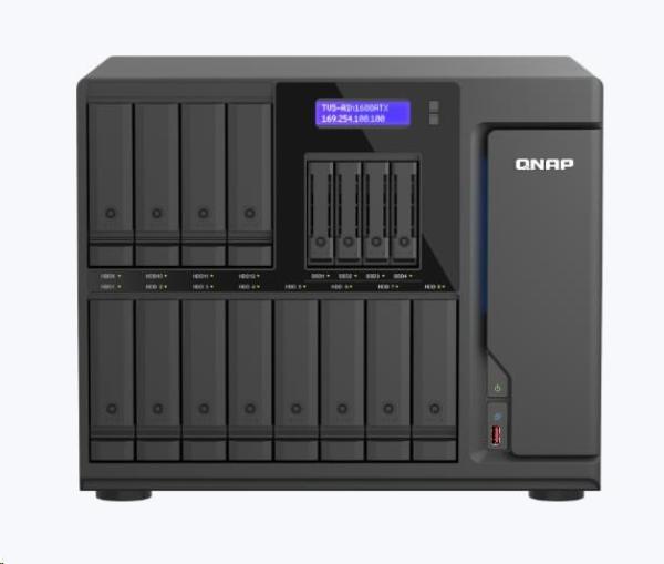 QNAP TVS-AIh1688ATX-U9-32G (Ultra 9, ZFS, 32GB DDR5 ECC RAM, 12x 3, 5" + 4x 2, 5", 2x 2, 5GbE, 2x 10GbE)