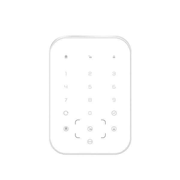 iGET SECURITY MP13 - bezdrôtová klávesnica s RFID čítačkou pre alarm M6-4G, napájanie 4x AA v balení
