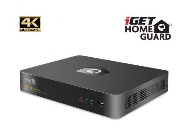 BAZAR iGET HOMEGUARD HGNVK88504 - PoE 4K UltraHD NVR CCTV 8CH + 4x kamera - poškozený obal1