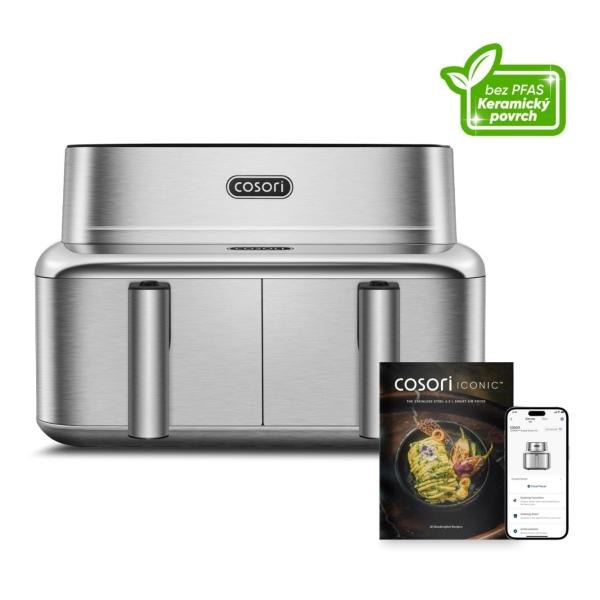 Cosori Iconic Dual 8, 6l nerez