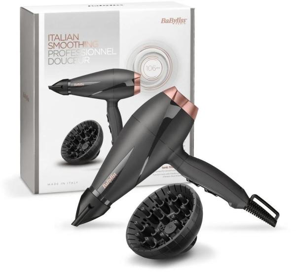 BAZAR - BaByliss 6709DE fén,  2100 W,  2 rychlosti,  3 teploty,  studený vzduch,  ionizátor,  difuzér,  Rozbaleno (Komplet)3