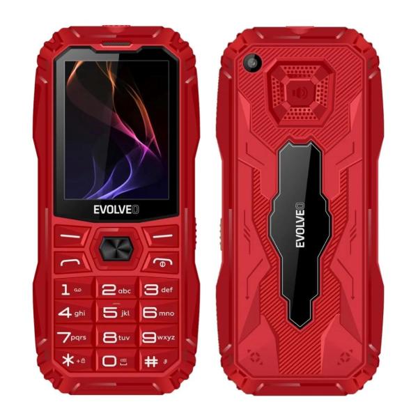 EVOLVEO MaxPhone A1, tlačidlový Dual SIM telefón, červený