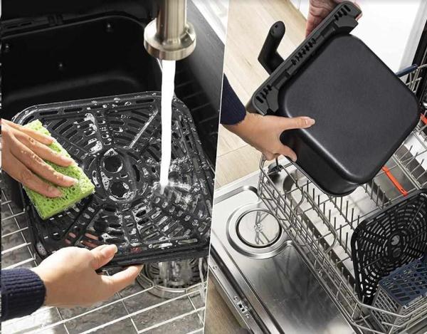 BAZAR - BAZAR - Cosori Dual Blaze 6.4L SMART horkovzdušná  fritéza + 5x špíz a gril. rošt,  black - Poškozený obal (Kompl7