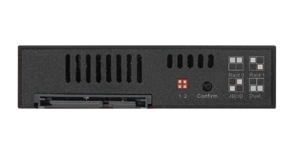 CHIEFTEC ATM-1322S-RD 1x 3, 5" šachta pre 2x 2, 5" HDD/ SDD,  konvertor RAID,  SATA Backplane2