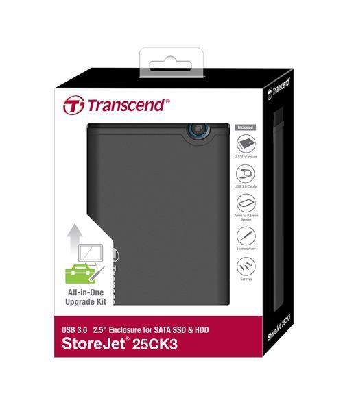 TRANSCEND SSD/ HDD Upgrade Kit pre 2, 5" disky,  USB 3.3