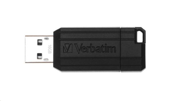 VERBATIM Flash disk 16 GB Store "n" Go PinStripe,  čierny