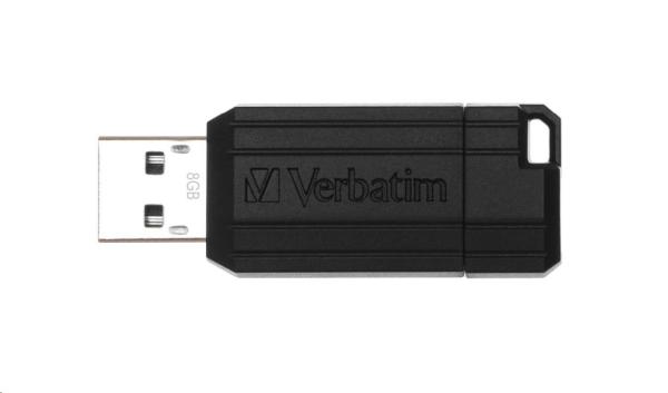 VERBATIM Flash disk 8 GB Store "n" Go PinStripe,  čierny