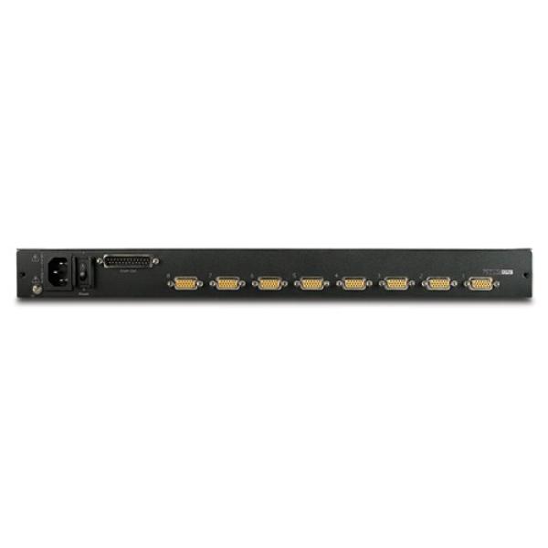 17" racková LCD konzola APC s integrovaným 8-portovým analógovým prepínačom KVM1