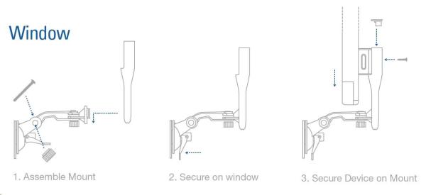 UBNT NanoStatio Mount NS-WM [držiak pre všetky typy nanostaníc na okno/ stenu]5