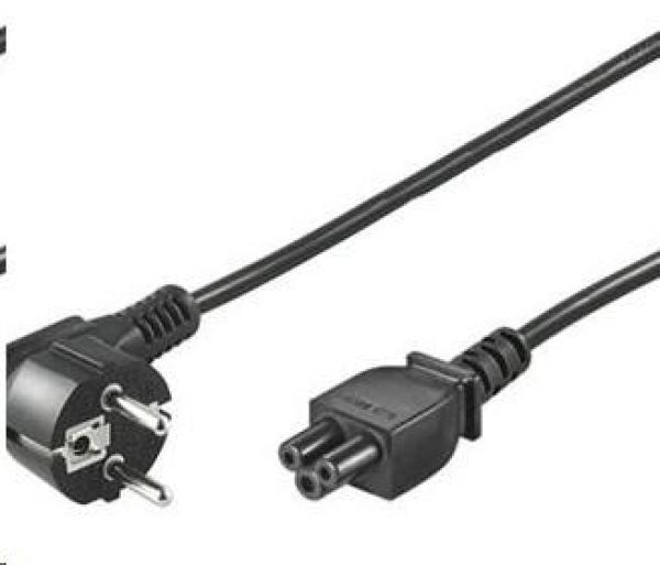 PREMIUMCORD 230V napájací kábel pre NTB (3pin,  Schuko,  trojlístok) 3m