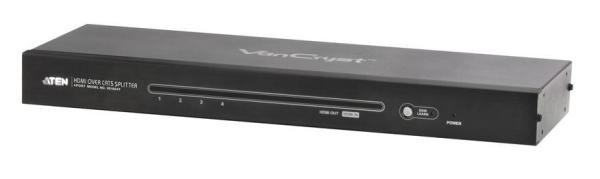 ATEN 4-portový rozdeľovač HDMI cez kábel Cat 5e,  RS-232