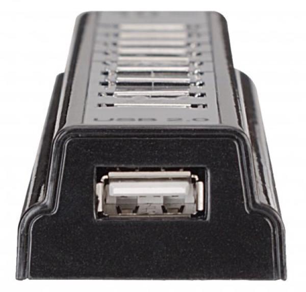 MANHATTAN Hi-Speed USB 2.0 Stolný rozbočovač,  10 portov3