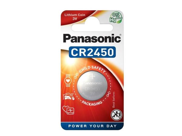 PANASONIC Lithiová baterie (knoflíková) CR-2450EL/ 1B  3V (Blistr 1ks)