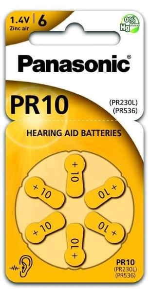 PANASONIC Zinkovzduchová baterie PR-230(10)/ 6LB AAA 1, 2V (Blistr 6ks)