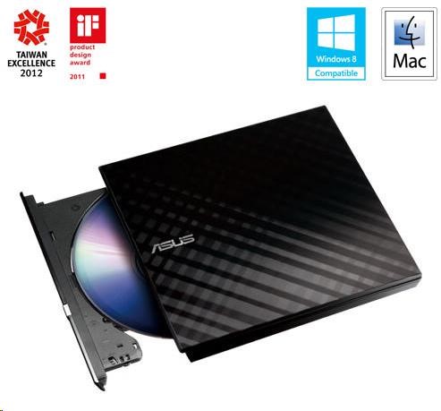 ASUS DVD Writer SDRW-08D2S-U LITE/ BLACK,  externá štíhla DVD-RW,  čierna,  USB0 