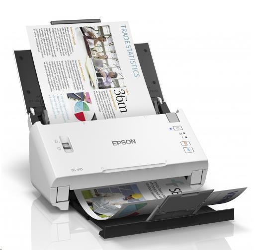 Skener EPSON WorkForce DS-410,  A4,  50x1200dpi,  USB 2.0,  3 roky záruka po reg.2 