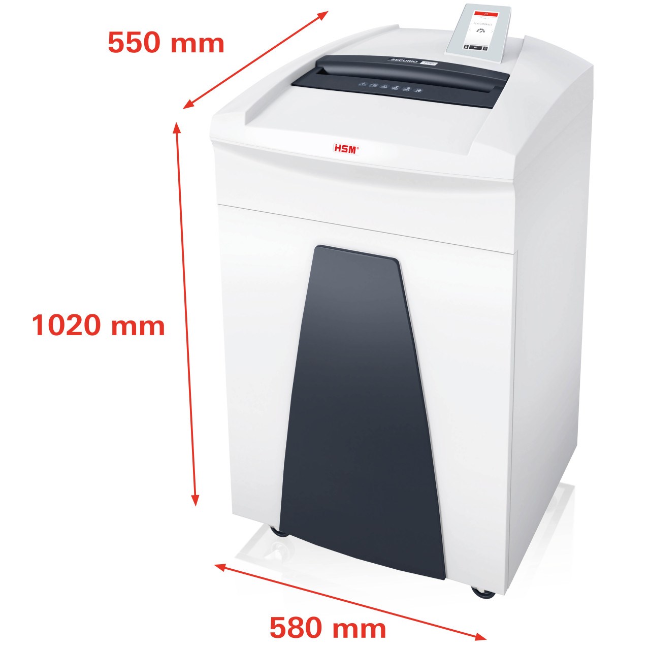 HSM skartovač Securio P36i (řez: Kombinovaný 4, 5x30mm | vstup: 330mm | DIN: P-4 (3) | papír,  sponky,  plast. karty,  CD)1 
