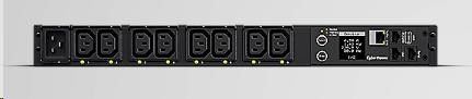 CyberPower Rack PDU,  prepínané a merané,  1U,  16A,  (8)C13,  IEC-320 C200 