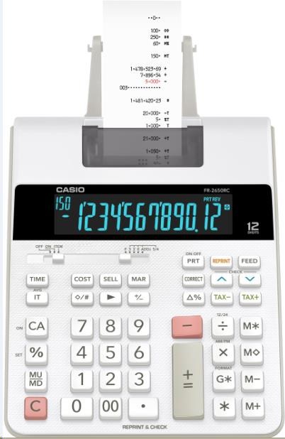 CASIO kalkulačka FR 2650 RC,  Tiskový klakulátor1 