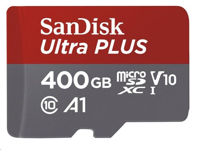Karta SanDisk MicroSDXC 400 GB Ultra (100 MB/ s,  A1 Class 10 UHS-I,  Android) + adaptér1 