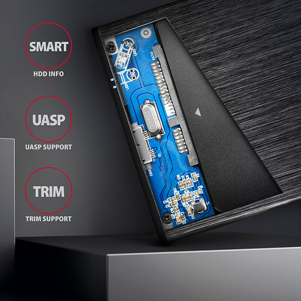 AXAGON EE25-XA6,  USB 5Gbps - SATA 6G,  2.5