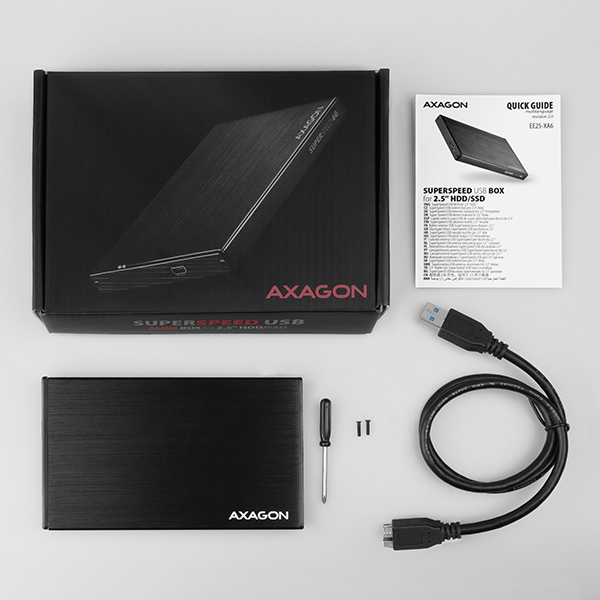 AXAGON EE25-XA6,  USB 5Gbps - SATA 6G,  2.5